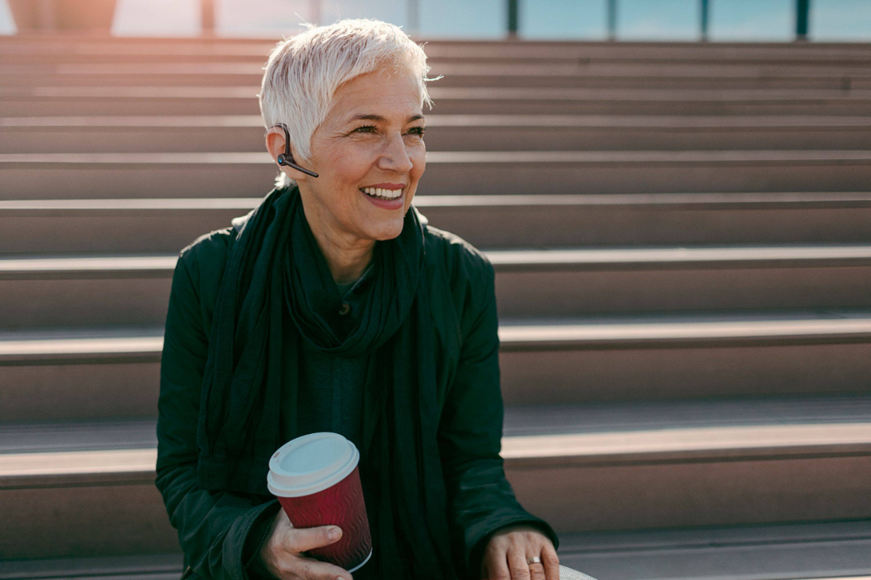 Alt View 18. BlueParrott - M300-XT Ultra-Light Noise-Cancelling Headset - Black.