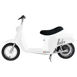 Razor - Pocket Mod Miniature Euro 24V Electric Kids Ride On Retro Scooter - White