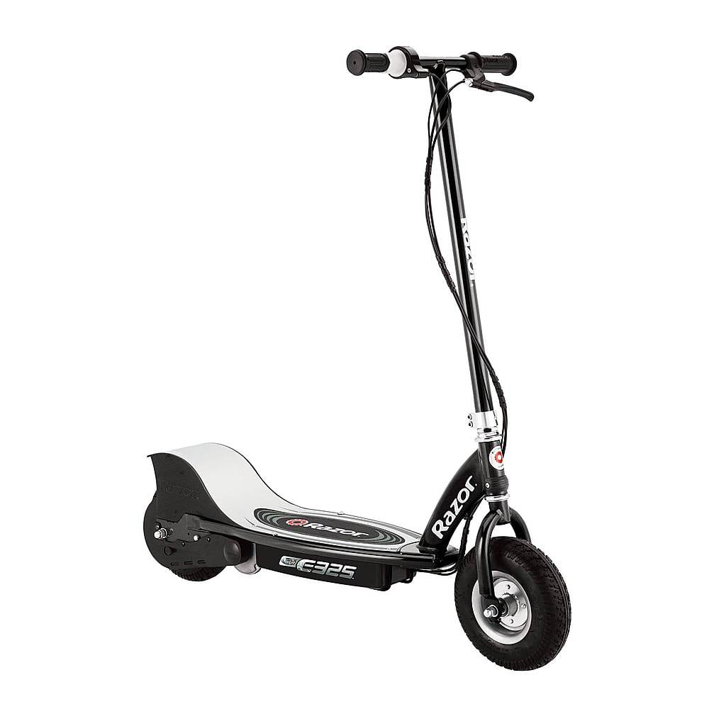 Front. Razor - Adult Ride-On High-Torque Motor Electric Powered Scooter - Black.