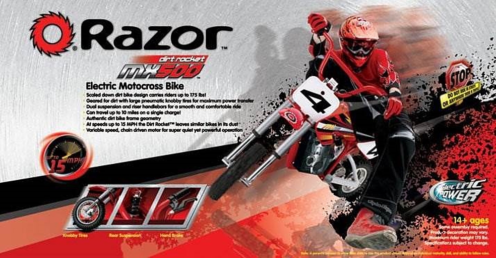razor racing electric dirt bike