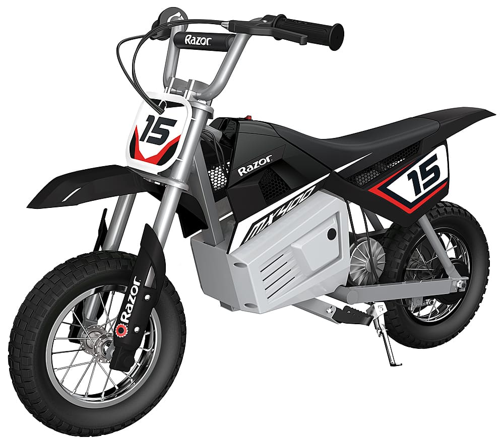 Left View: Razor - Dirt Rocket Electric Motocross Motorcycle Bikes - Black