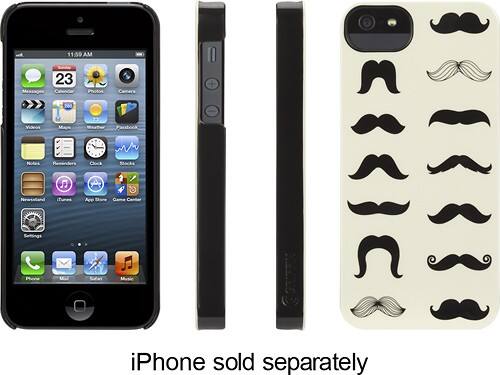 Front Standard. Griffin Technology - Mustachio Case for Apple® iPhone® 5.
