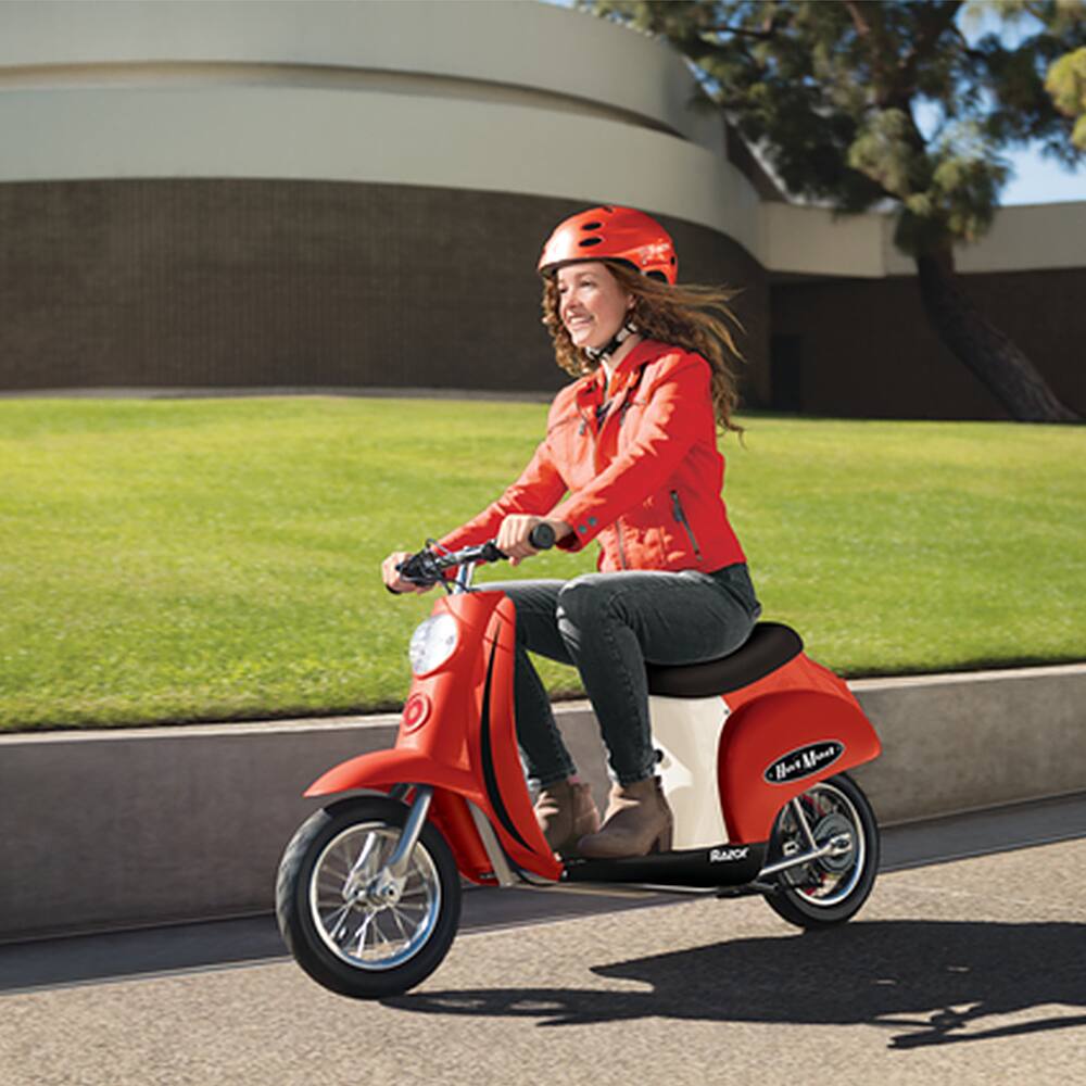 Alt View 13. Razor - Pocket Mod Miniature Euro 24V Electric Kids Ride On Retro Scooter - Red.