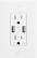 Alt View 15. Best Buy essentials™ - 2.4 A USB Charger Wall Outlet (2-Pack) - White.