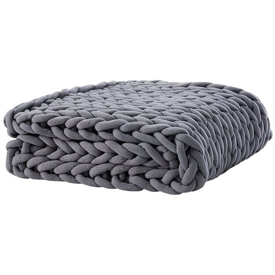 BlanQuil Lite Chunky Weighted Throw – Grey