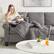 Alt View 14. BlanQuil - Lite Chunky Weighted Throw - Grey.
