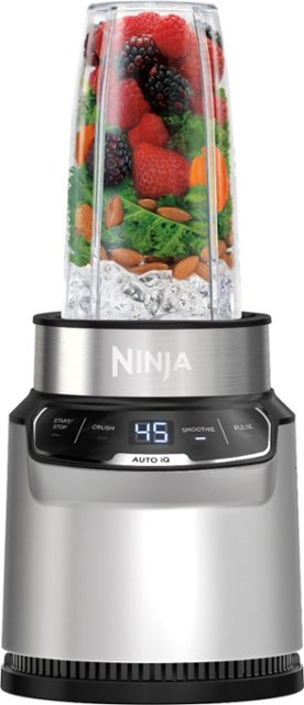 Ninja – Nutri-Blender Pro with Auto-iQ®, 1100-Peak-Watt, Personal Blender – Cloud Silver