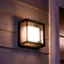 Left. Philips - Hue Econic Outdoor Wall and Ceiling Light - White and Color Ambiance.