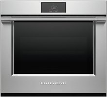 Fisher & Paykel - Series 9 Professional 30 in 4.1 cu ft Built-in Single Electric Convection Wall Oven 17 Function Self-cleaning - Stainless steel - Front_Zoom