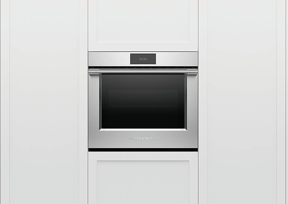 Alt View 12. Fisher & Paykel - Series 9 Professional 30 in 4.1 cu ft Built-in Single Electric Convection Wall Oven 17 Function Self-cleaning - Stainless Steel.
