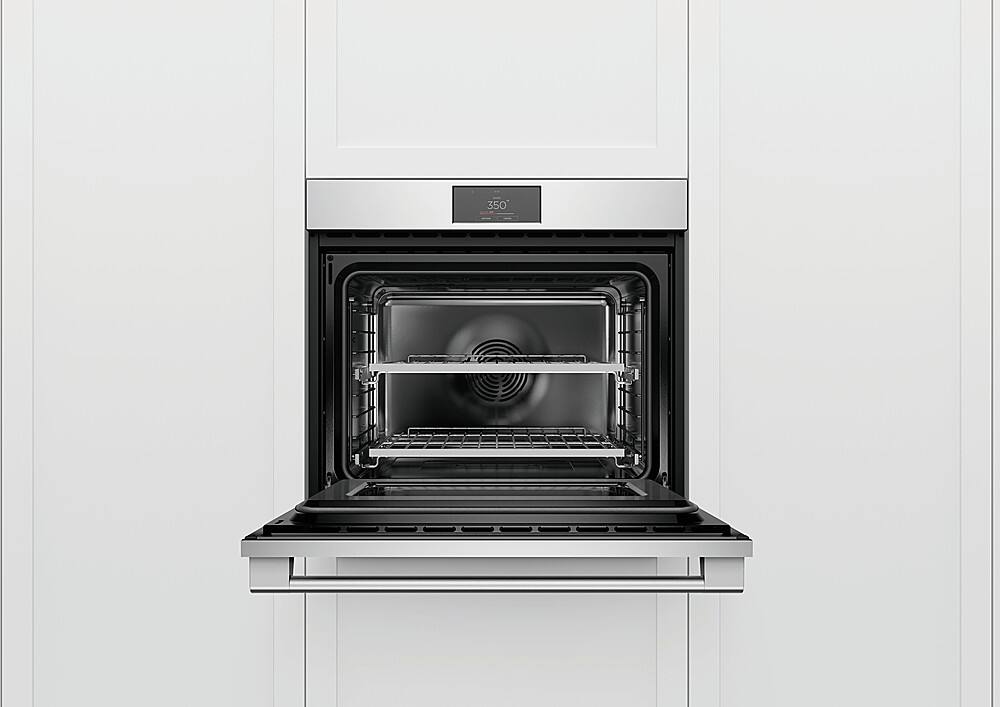 Alt View 13. Fisher & Paykel - Series 9 Professional 30 in 4.1 cu ft Built-in Single Electric Convection Wall Oven 17 Function Self-cleaning - Stainless Steel.