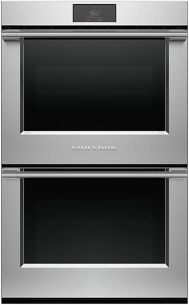 Fisher & Paykel - Professional 30 in 8.2 cu ft Built-in 17 function Double Electric Convection Wall Oven with Self-cleaning - Stainless Steel