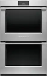 Fisher & Paykel - Professional 30 in 8.2 cu ft Built-in 17 function Double Electric Convection Wall Oven with Self-cleaning - Stainless Steel - Front_Zoom