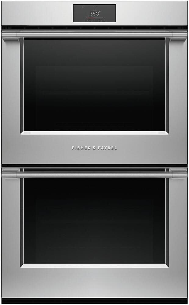 Fisher & Paykel - Professional 30 in 8.2 cu ft Built-in 17 function Double Electric Convection Wall Oven with Self-cleaning - Stainless Steel