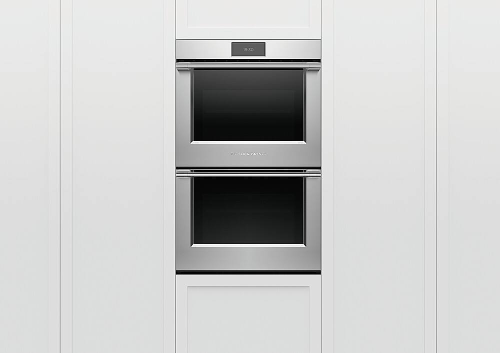 Alt View 11. Fisher & Paykel - Professional 30 in 8.2 cu ft Built-in 17 function Double Electric Convection Wall Oven with Self-cleaning - Stainless Steel.