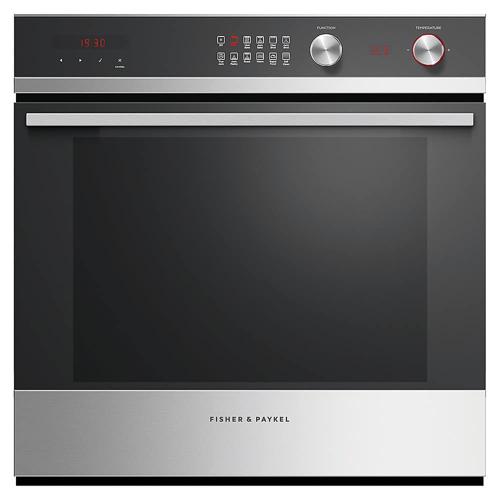 Fisher & Paykel – Series 9 Contemporary 24 in 3 cu ft Built-In Single Electric Convection Wall Oven 11 Function with Self-Cleaning – Stainless…