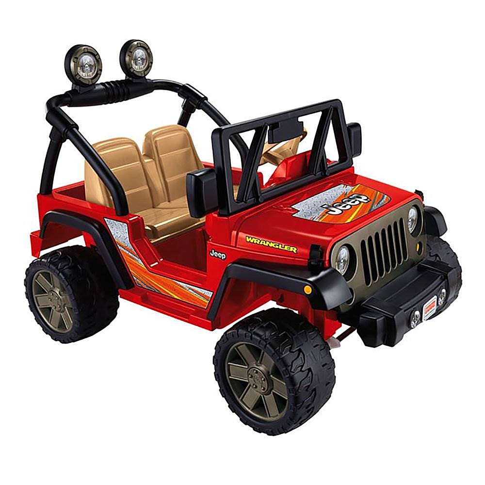 Power Wheels - Realistic Jeep Wrangler 2 Seat Kid's Ride On Car - Red