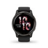 Garmin - Venu 2 GPS Smartwatch 33mm Fiber-Reinforced Polymer - Slate Bezel with Black Case
