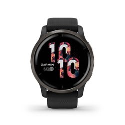 Garmin - Venu 2 GPS Smartwatch 45 mm Fiber-Reinforced Polymer - Slate/Black - Front_Zoom
