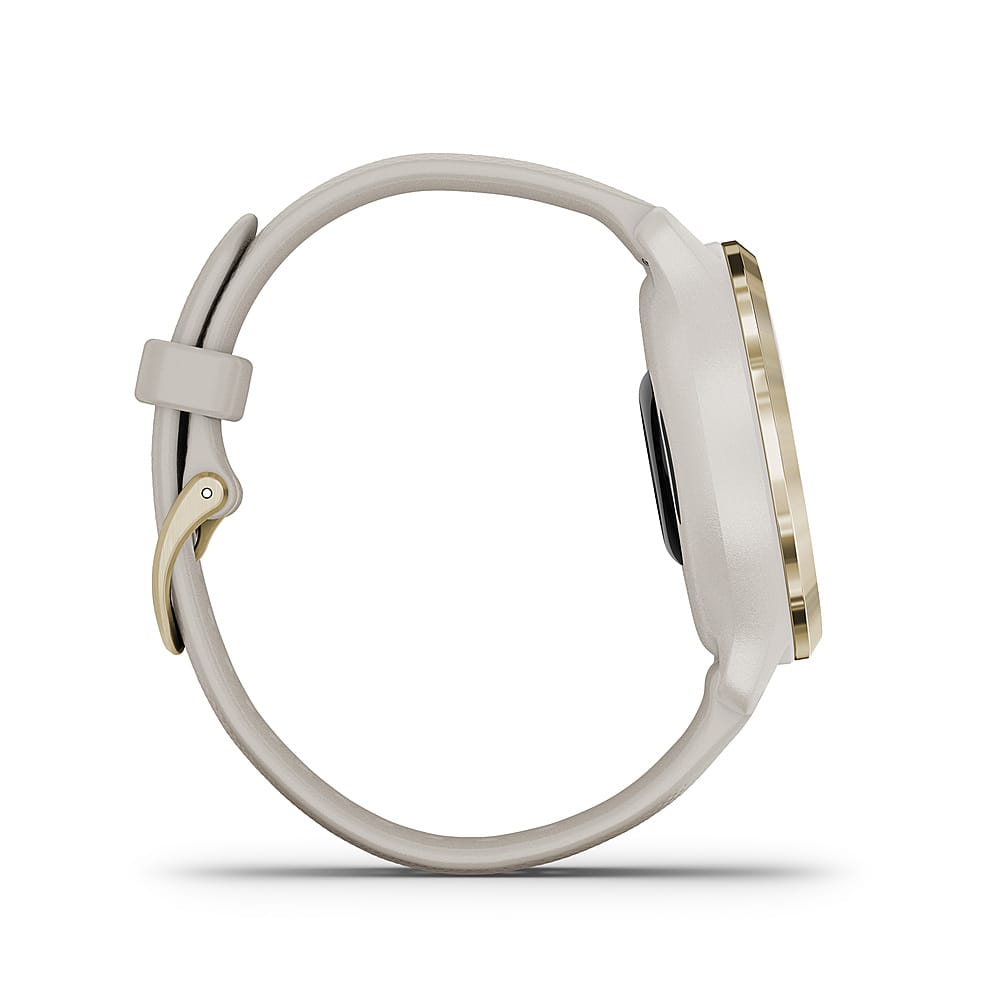 Alt View 1. Garmin - Venu 2S GPS Smartwatch 40 mm Fiber-Reinforced Polymer - Light Gold.