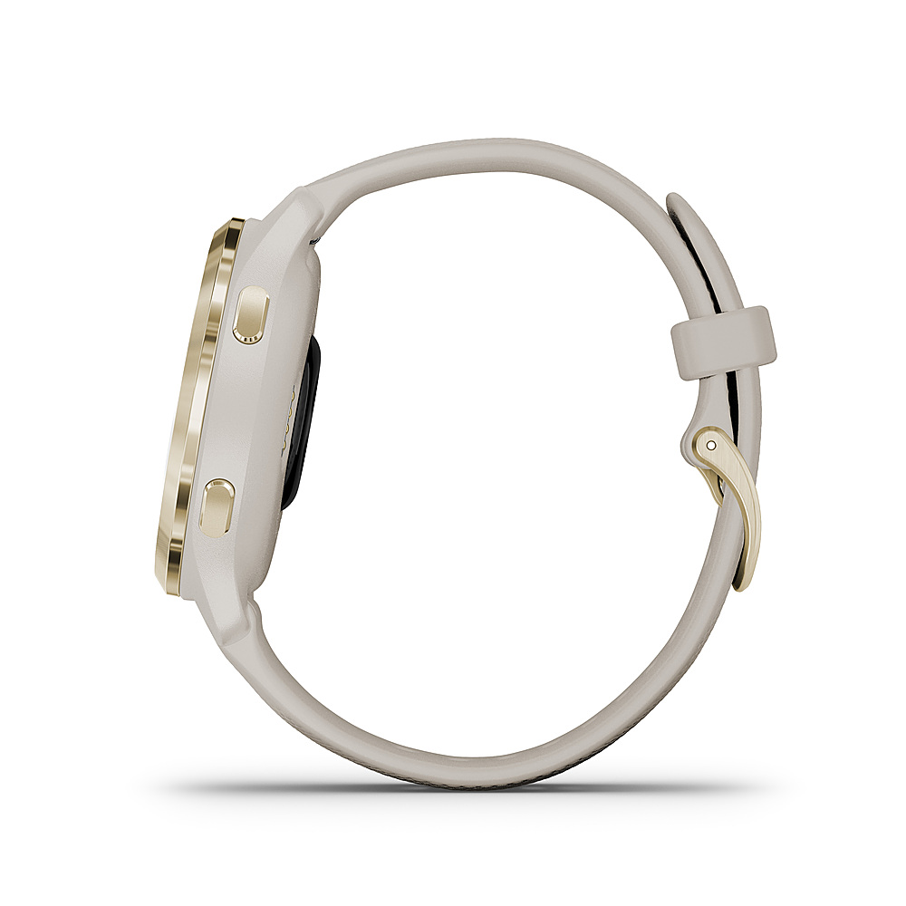 Garmin Venu 2S GPS Smartwatch Light Gold Stainless Steel Bezel Light Sand Case 