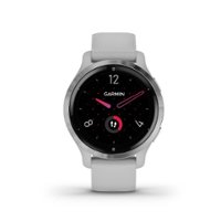 Garmin - Venu 2S GPS Smartwatch 40 mm Fiber-Reinforced Polymer - Silver/Mist Gray - Front_Zoom