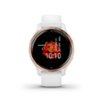 Garmin - Venu 2S GPS Smartwatch 40 mm Fiber-Reinforced Polymer - Rose Gold Bezel with White Case