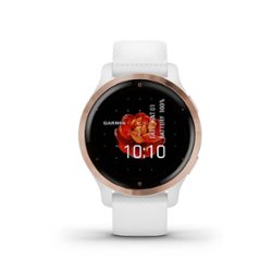 Garmin - Venu 2S GPS Smartwatch 40 mm Fiber-Reinforced Polymer - Rose Gold/White - Front_Zoom