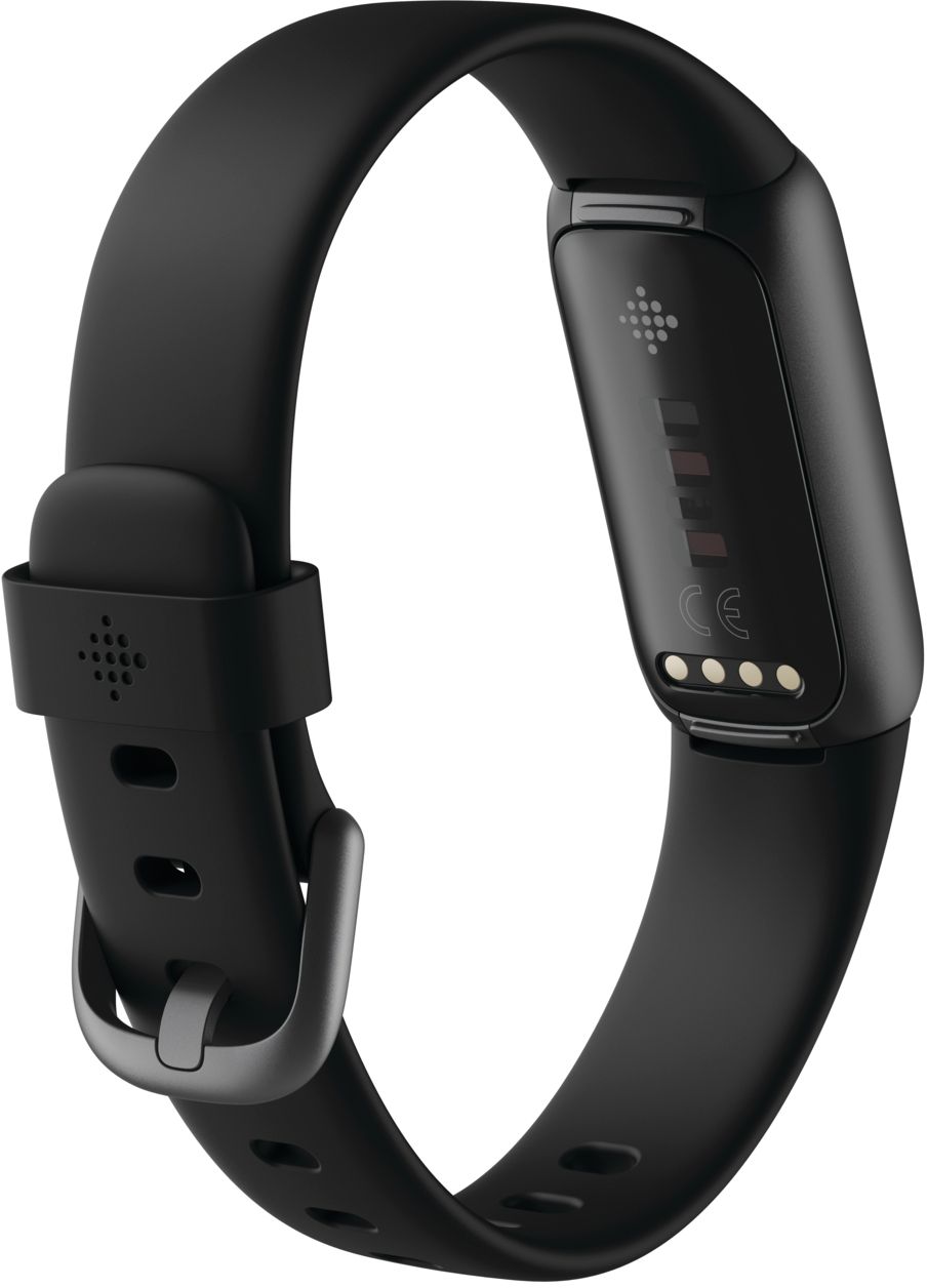 Back View: Fitbit - Luxe Fitness & Wellness Tracker - Platinum