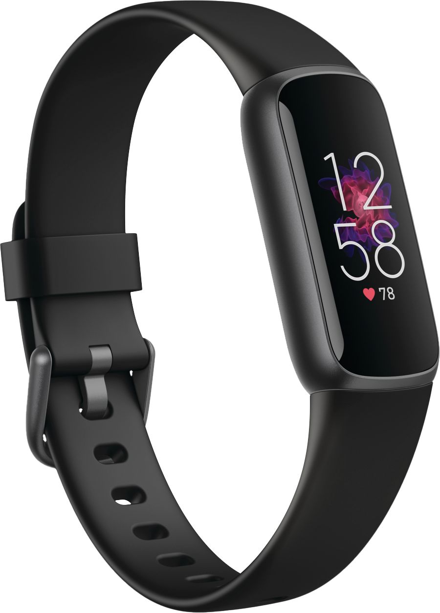 Angle View: Fitbit - Luxe Fitness & Wellness Tracker - Graphite