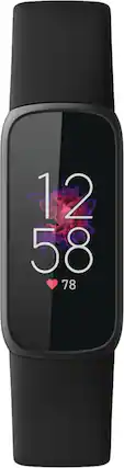 Front. Fitbit - Luxe Fitness & Wellness Tracker - Graphite.