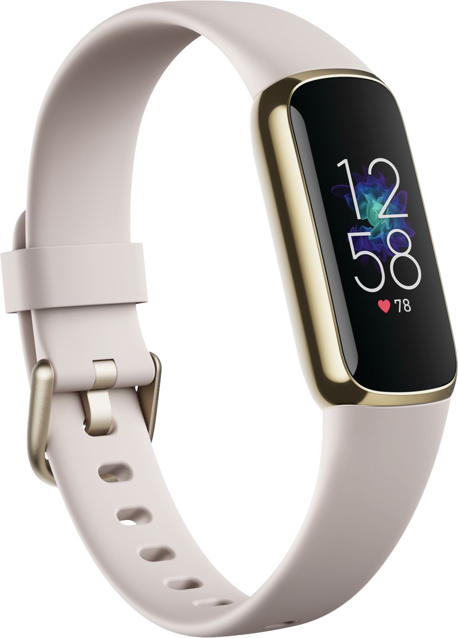 Angle View: Fitbit - Luxe Fitness & Wellness Tracker - Soft Gold