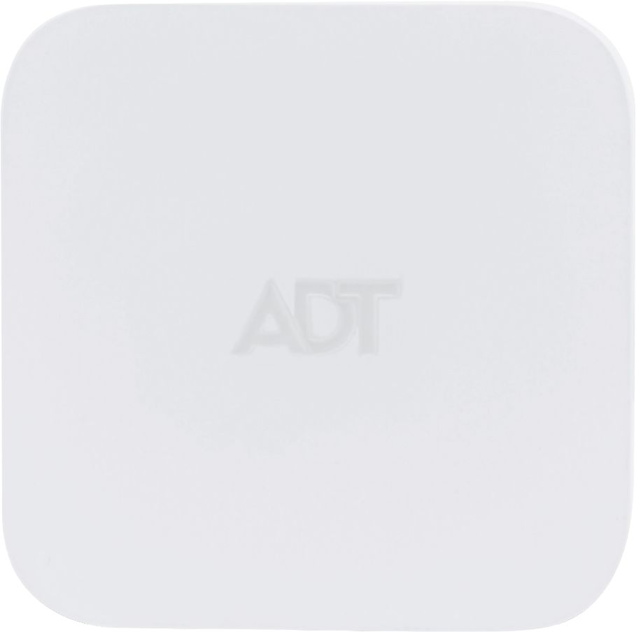 Front. ADT - Blue by Flood and Temperature Sensor - White.
