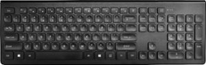 Best Buy essentials™ - Full-size Wireless Membrane Switch Keyboard - Black - Front_Zoom