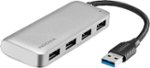 Insignia™ - 4-Port USB 3.0 Hub - Gray