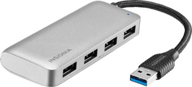 Insignia™ - 4-Port USB 3.0 Hub - Gray - Alt_View_Zoom_11