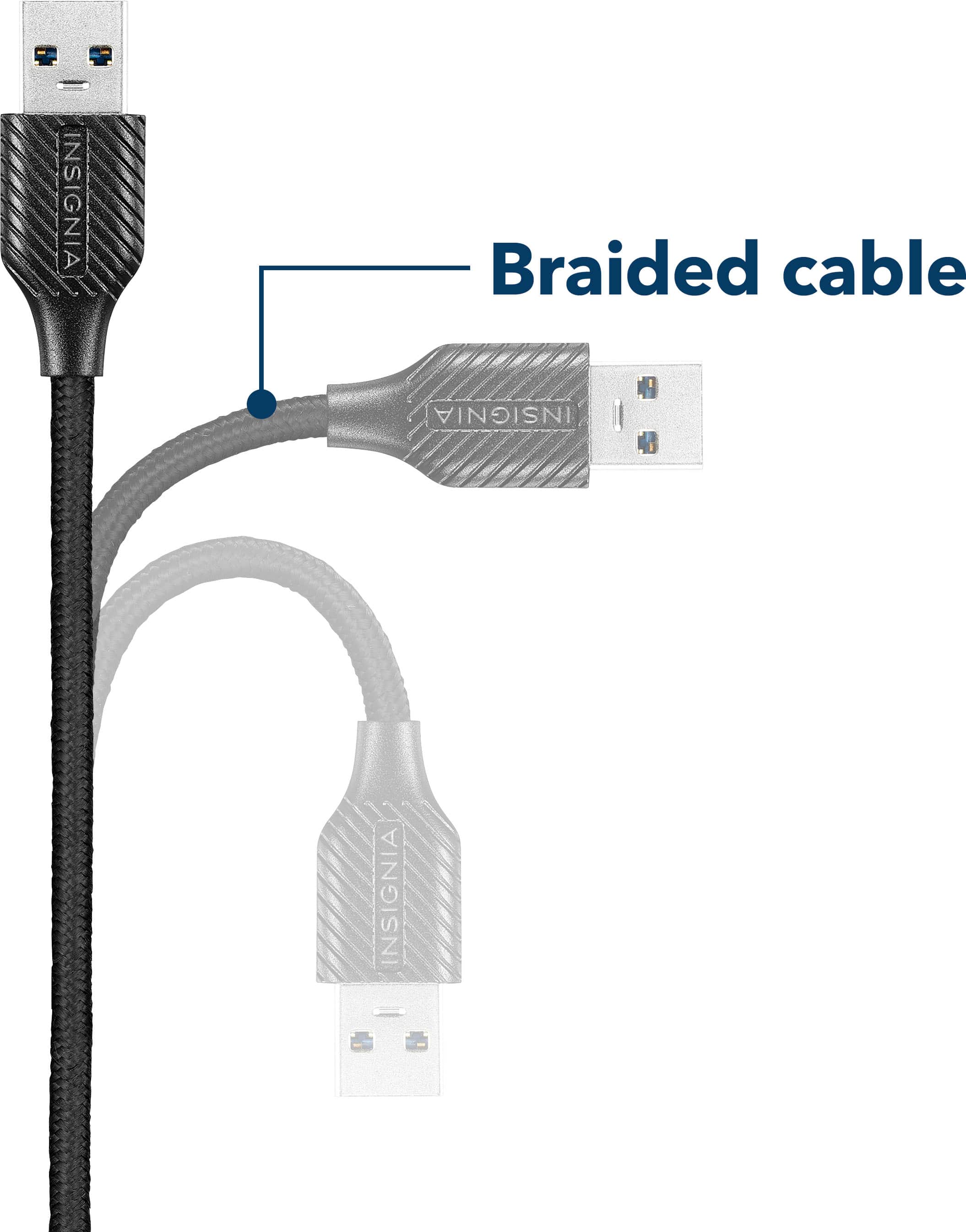 Alt View 18. Insignia™ - 4-Port USB 3.0 Powered Hub - Metallic Gray.