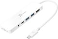 Front Zoom. j5create - USB-C Multi-Port Hub with Power Delivery - White.