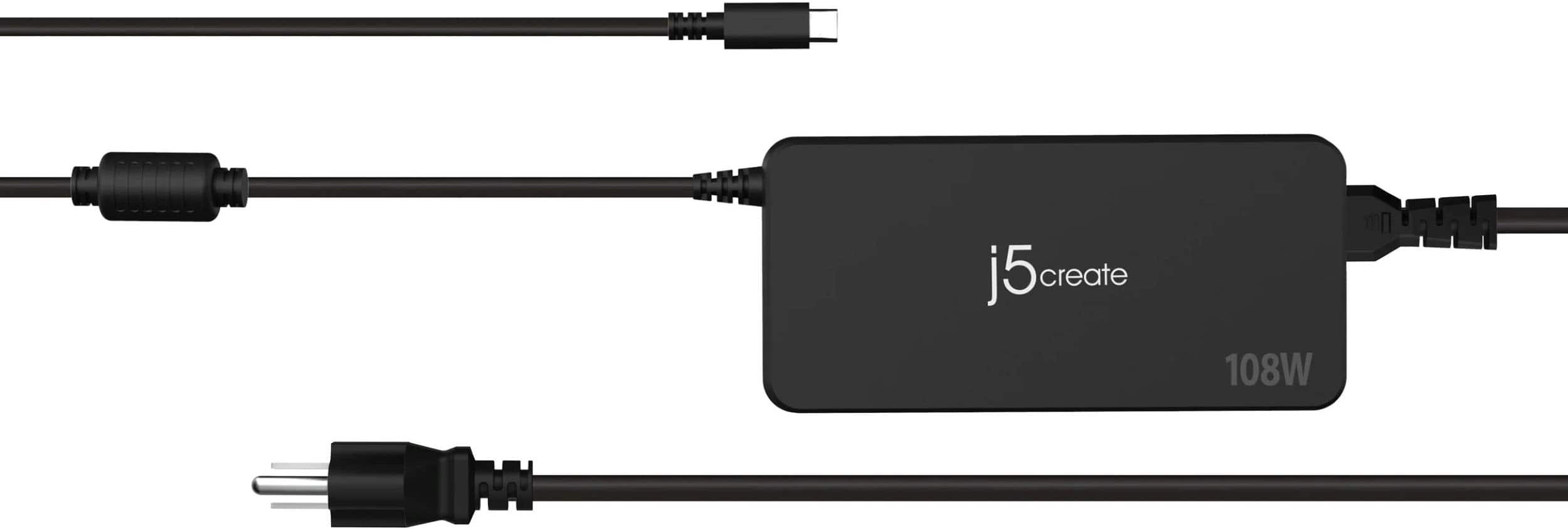 Alt View 1. j5create - 108W PD USB-C Super Charger - Black.