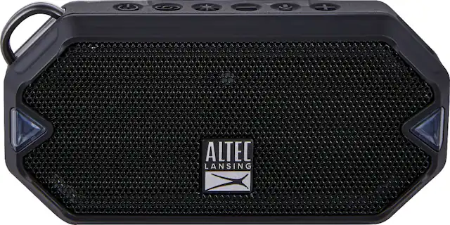 Front. Altec Lansing - HydraMini Everything Proof Speaker - Black.