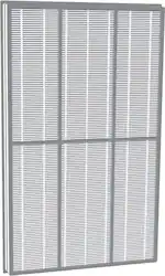 Shark - Air Purifier 6-Fan Anti-Allergen HEPA Filter with Advanced Odor Lock, Compatible with HE601, HE602 - Gray - Front_Zoom