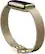 Angle. Fitbit - Luxe Stainless Steel Mesh Accessory Band, One Size - Soft Gold.