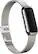 Angle. Fitbit - Luxe Stainless Steel Mesh Accessory Band, One Size - Platinum.