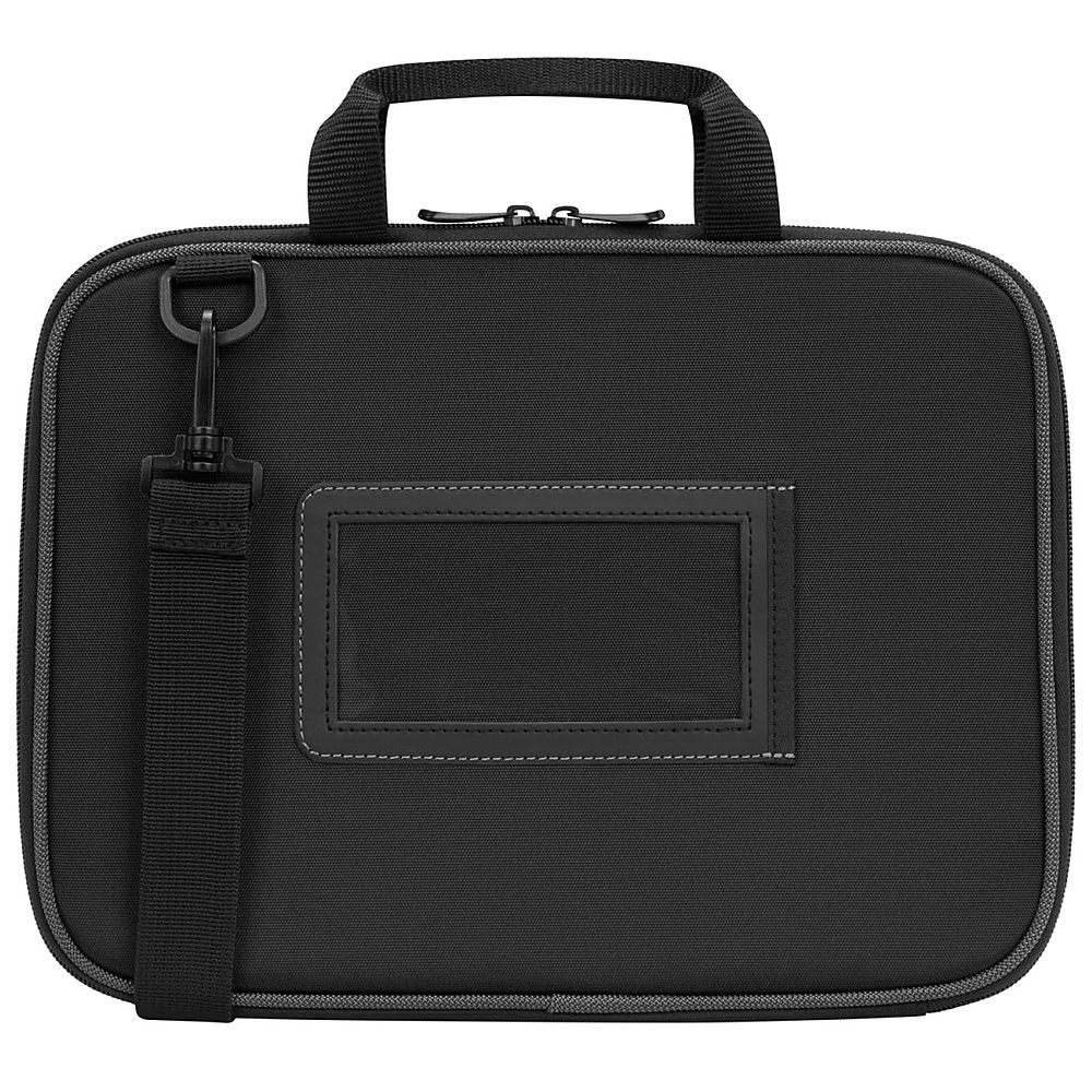 Back View: Targus - Safe Fit Universal 9-10.5” 360 Rotating Tablet Case - Black
