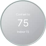 Google - Nest Smart Programmable Wifi Thermostat - Fog