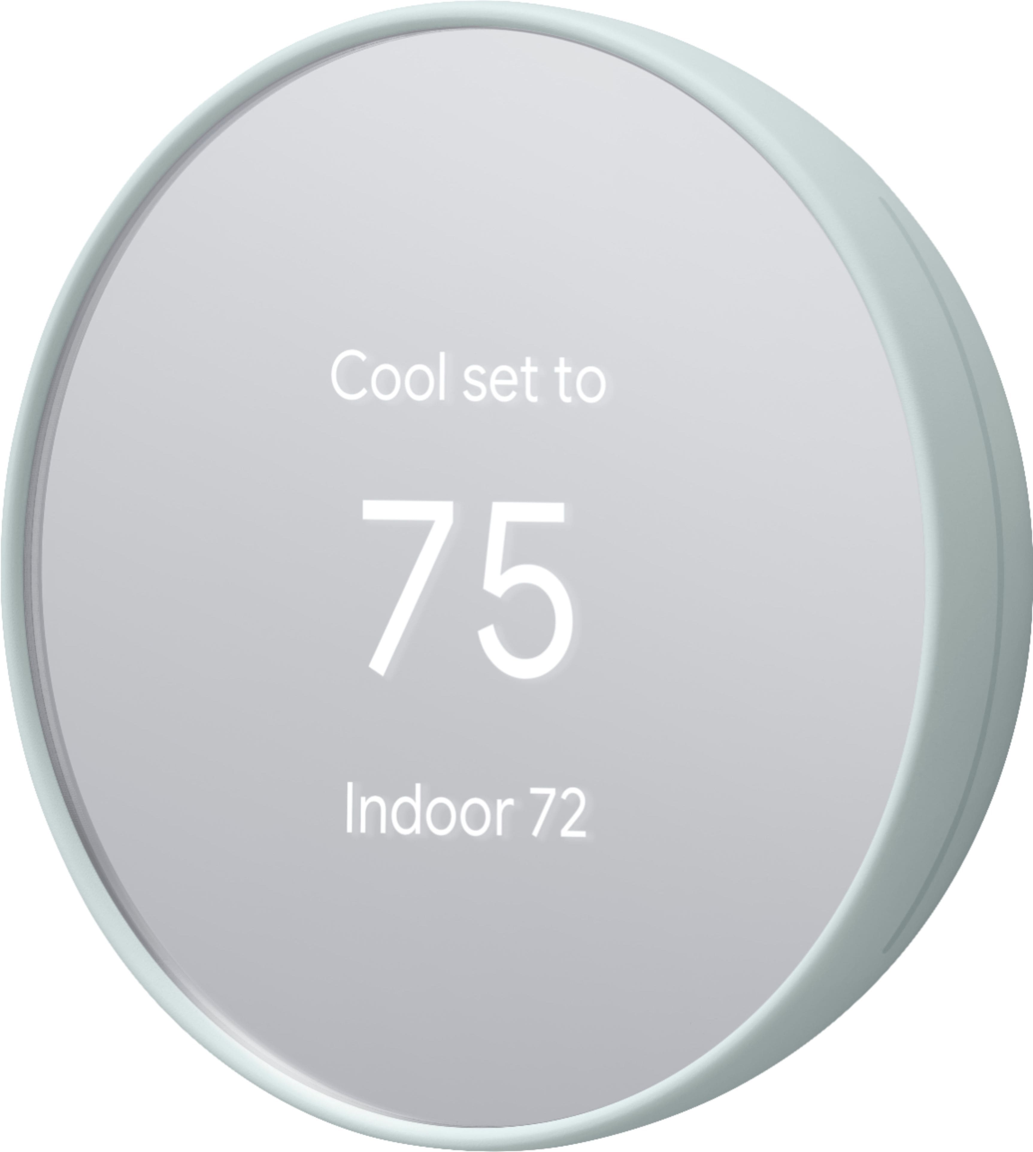 Alt View 11. Google - Nest Smart Programmable Wifi Thermostat - Fog.