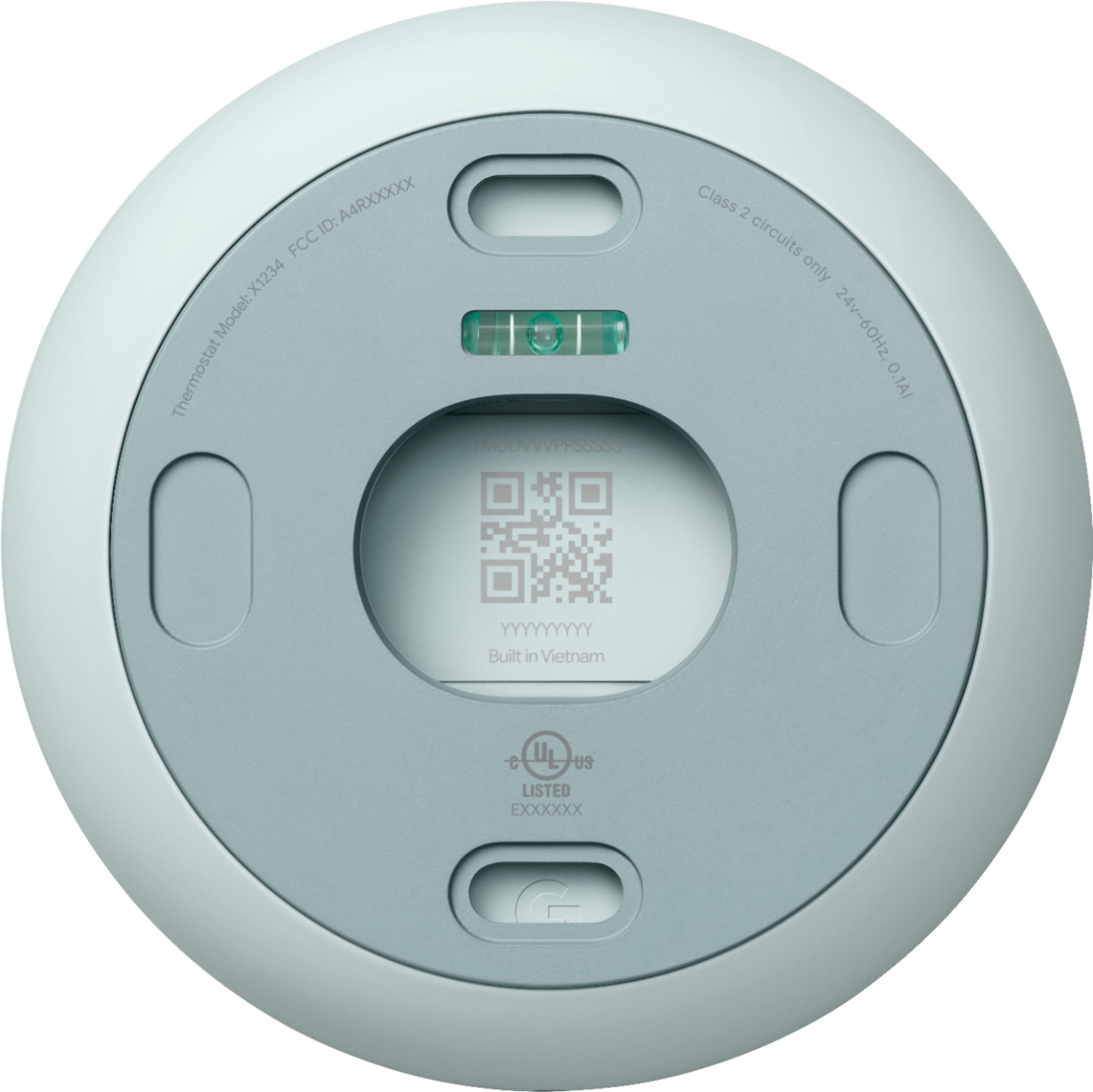 Alt View 14. Google - Nest Smart Programmable Wifi Thermostat - Fog.