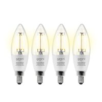 Geeni - LUX B11 Candle Wi-Fi Smart Bulb (4-Pack) - White - Front_Zoom