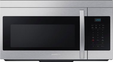 Samsung - 1.6 cu. ft. Over-the-Range Microwave with Auto Cook - Stainless steel - Front_Zoom