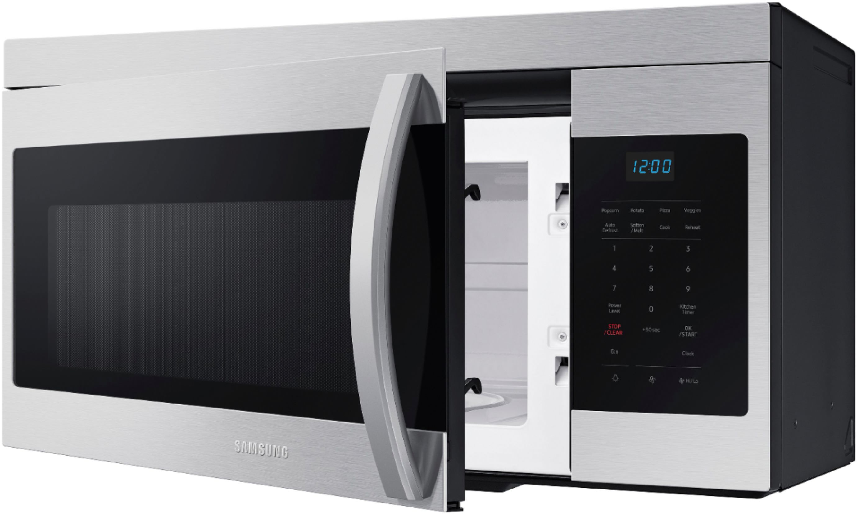 Samsung ME16A4021AS 1.6 Cu. ft. Over-the-range Microwave with Auto Cook in Stainless Steel